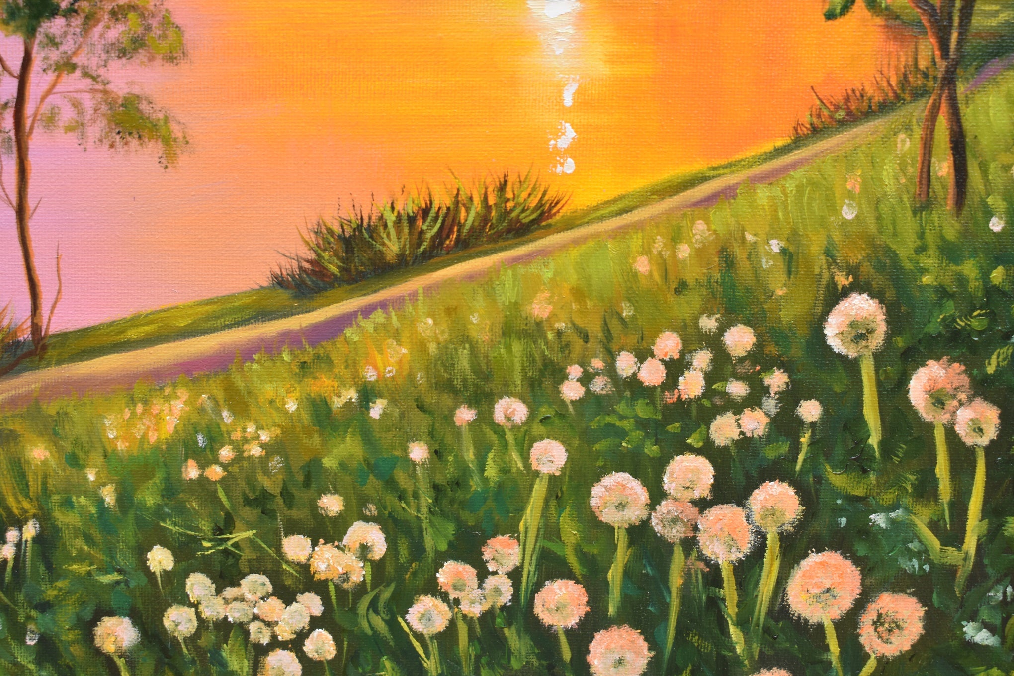 Dandelions at Sunset (SOLD)